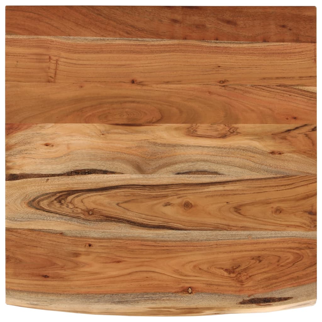 Piano Bagno 60x60x2,5 cm Quadrato Legno Massello di Acacia