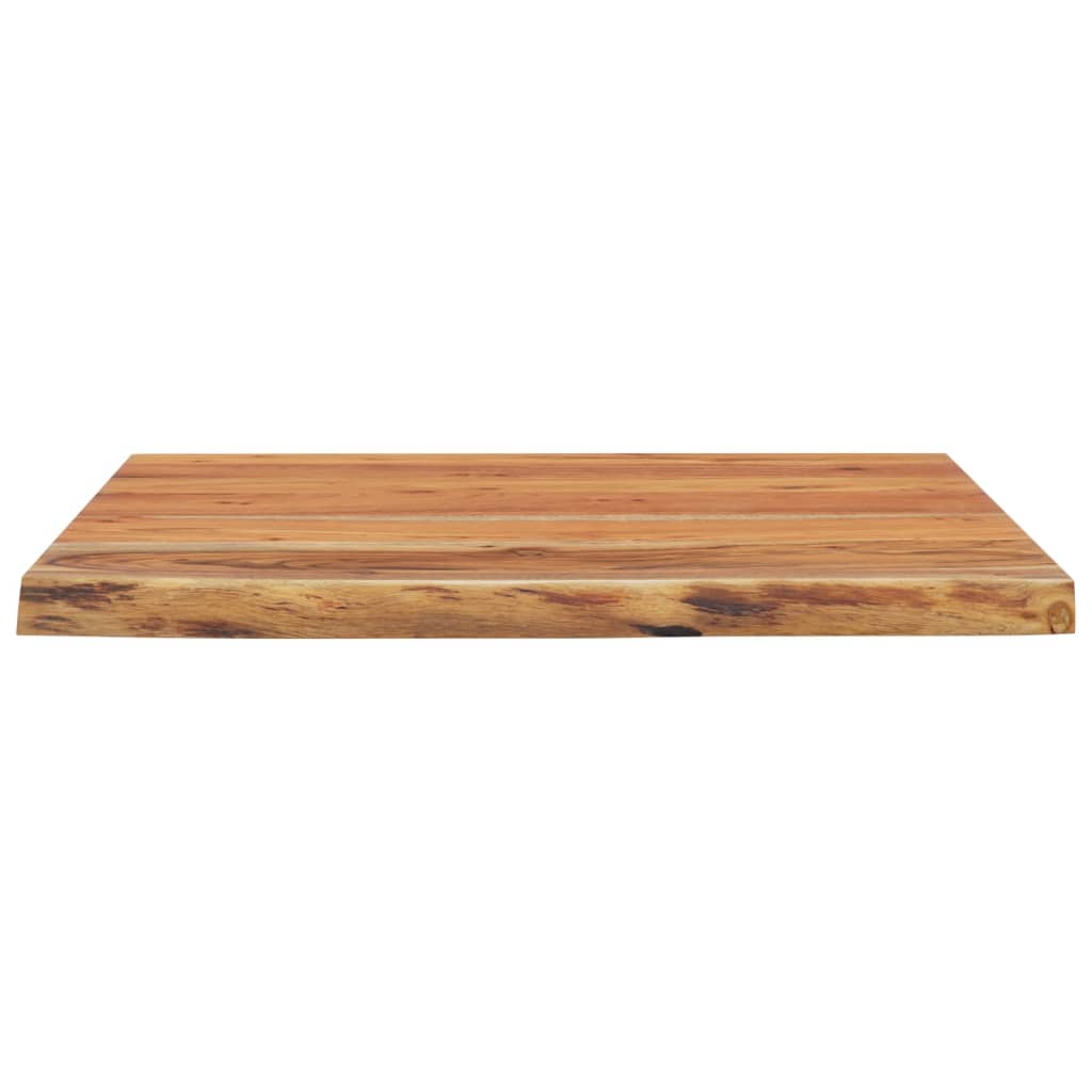 Piano Bagno 60x60x2,5 cm Quadrato Legno Massello di Acacia