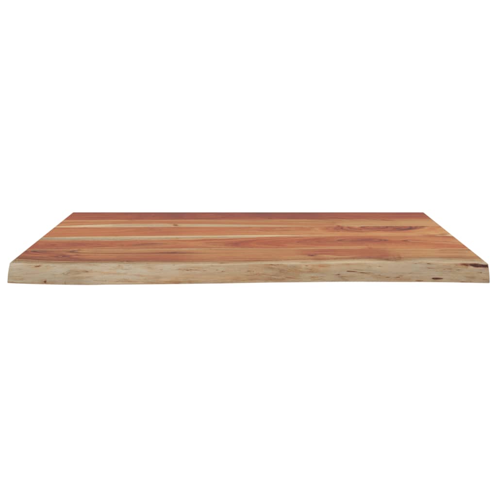 Piano Bagno 80x60x2,5 cm Rettangolare Legno Massello di Acacia