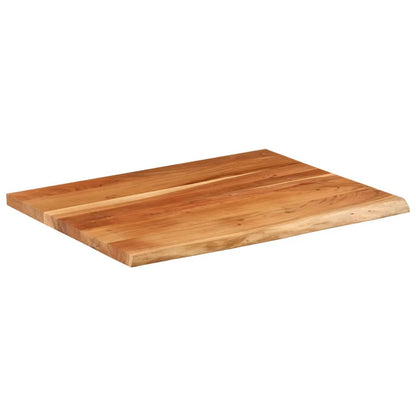 Piano Scrivania 110x80x2,5 Rettangolare Legno Acacia Bordi Vivi