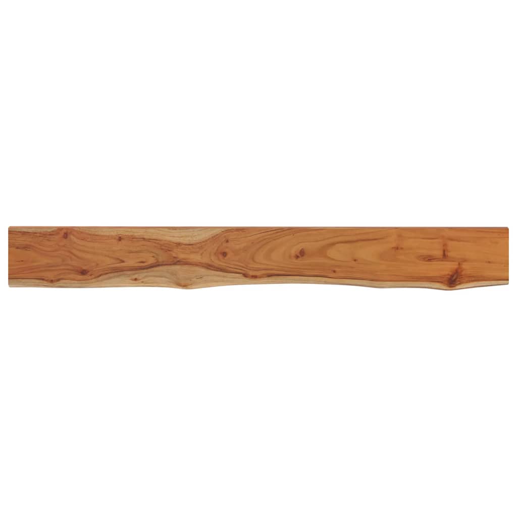 Mensola Muro 160x20x3,8cm Rettangolare Legno Acacia Bordi Vivi