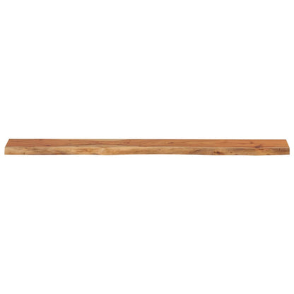 Mensola Muro 180x20x3,8cm Rettangolare Legno Acacia Bordi Vivi