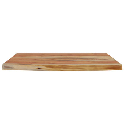 Mensola a Muro 50x30x3,8cm Rettangolare Legno Acacia Bordi Vivi