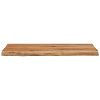 Mensola a Muro 60x30x3,8cm Rettangolare Legno Acacia Bordi Vivi