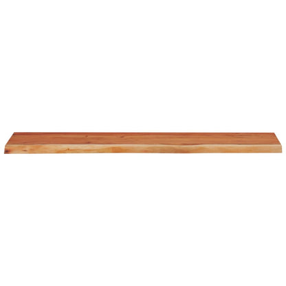 Mensola Muro 110x30x3,8cm Rettangolare Legno Acacia Bordi Vivi