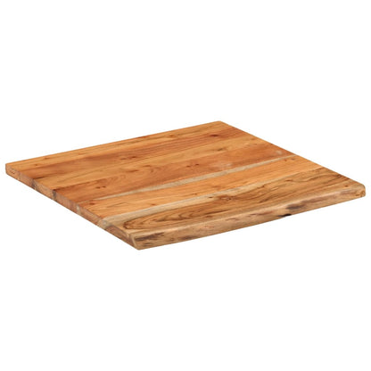 Mensola a Muro 40x40x3,8 cm Quadrata Massello Acacia Bordi Vivi