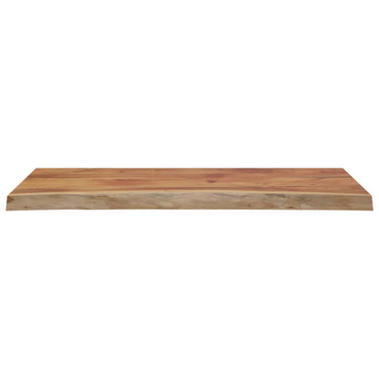 Piano Tavolo 90x40x3,8 cm Rettangolare Legno Acacia Bordi Vivi