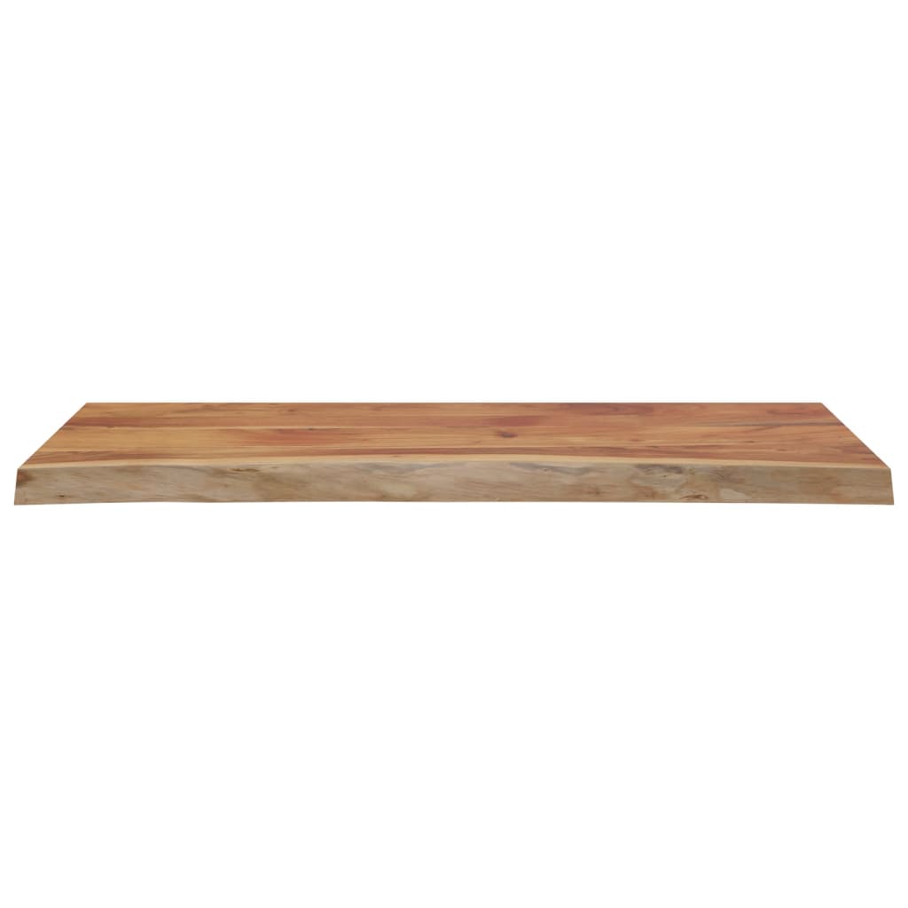 Piano Tavolo 100x40x3,8 cm Rettangolare Legno Acacia Bordi Vivi