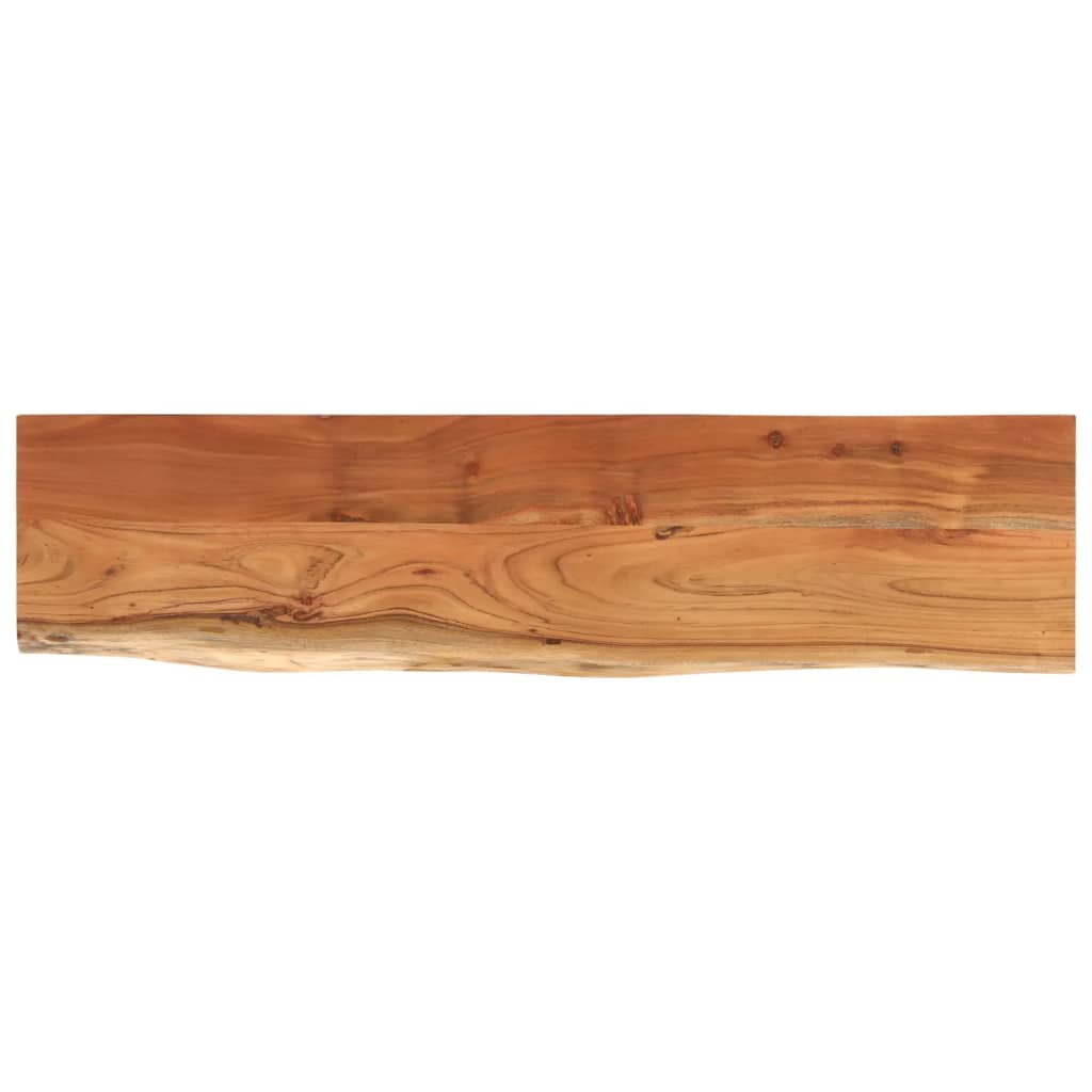 Piano Tavolo 160x40x3,8 cm Rettangolare Legno Acacia Bordi Vivi