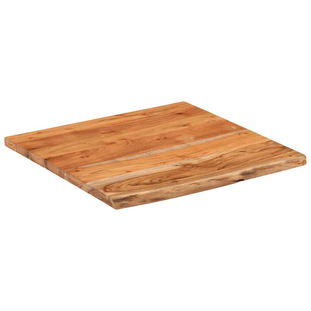 Piano Bagno 60x60x3,8 cm Quadrato Legno Massello di Acacia