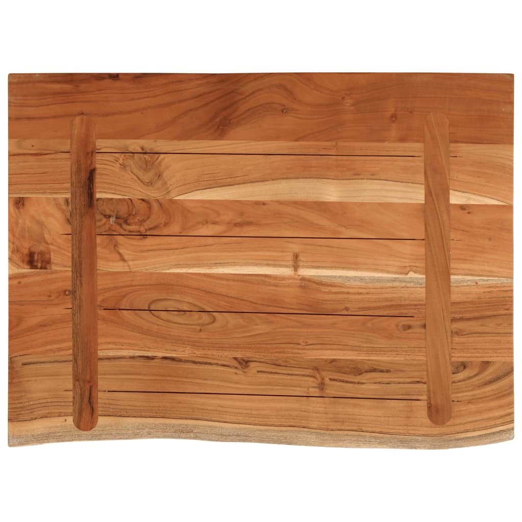 Piano Bagno 70x60x3,8 cm Rettangolare Legno Massello di Acacia