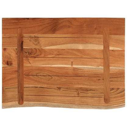 Piano Bagno 70x60x3,8 cm Rettangolare Legno Massello di Acacia