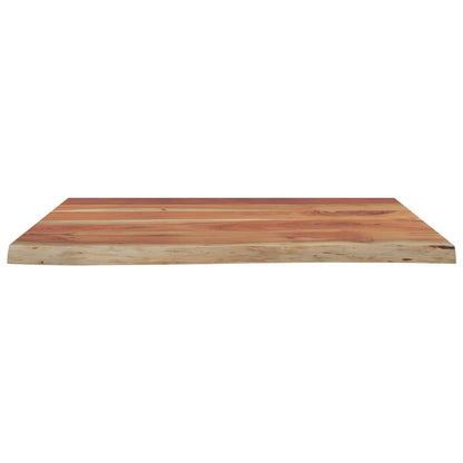 Piano Bagno 80x60x3,8 cm Rettangolare Legno Massello di Acacia