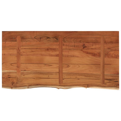 Piano Bagno 120x60x3,8 cm Rettangolare Legno Massello di Acacia
