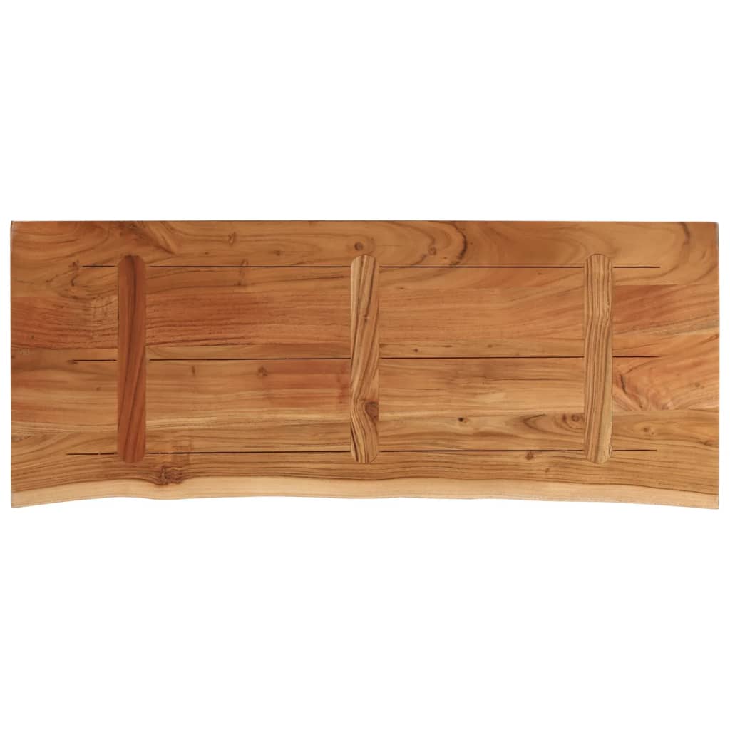 Piano Bagno 140x60x3,8 cm Rettangolare Legno Massello di Acacia