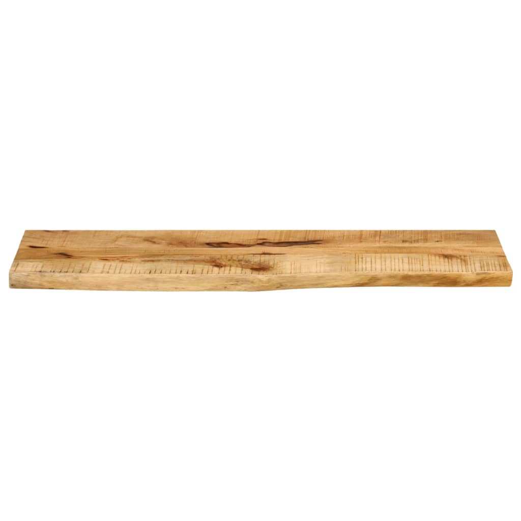 Piano Tavolo 110x20x2,5 cm Bordi Vivi Legno di Mango Grezzo