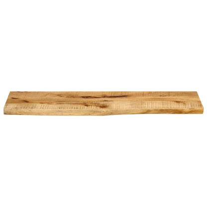 Piano Tavolo 120x20x2,5 cm Bordi Vivi Legno di Mango Grezzo