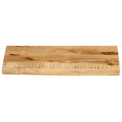 Piano Tavolo 40x30x2,5 cm Bordi Vivi Legno di Mango Grezzo
