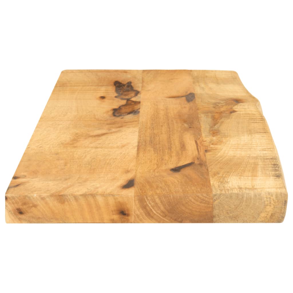 Piano Tavolo 70x40x2,5 cm Bordi Vivi Legno di Mango Grezzo