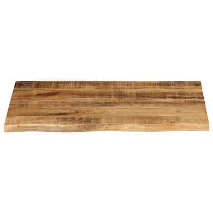 Piano Tavolo 70x60x2,5 cm Bordi Vivi Legno di Mango Grezzo