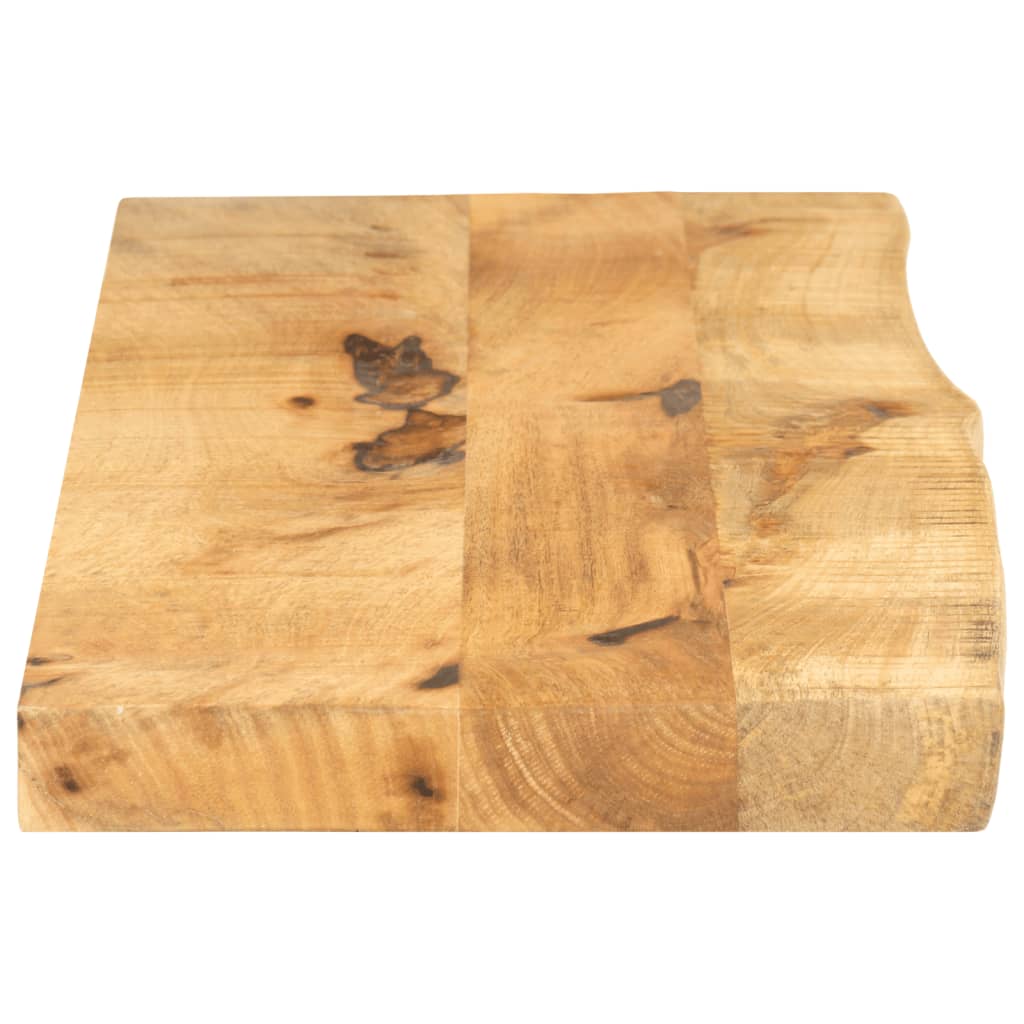 Piano Tavolo 100x30x3,8 cm Bordi Vivi Legno di Mango Grezzo