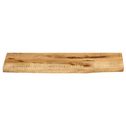 Piano Tavolo 80x40x3,8 cm Bordi Vivi Legno di Mango Grezzo