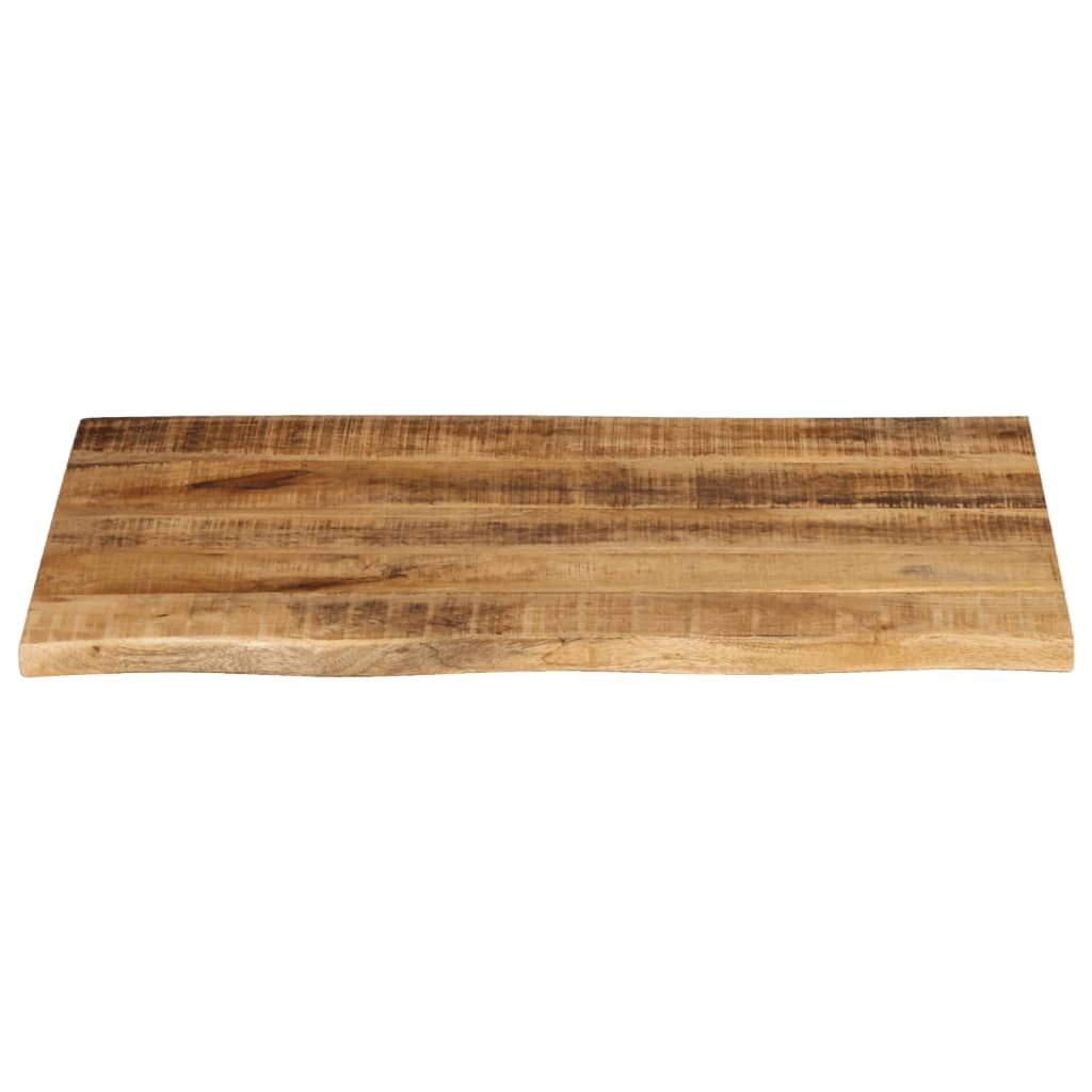 Piano Tavolo 70x60x3,8 cm Bordi Vivi Legno di Mango Grezzo