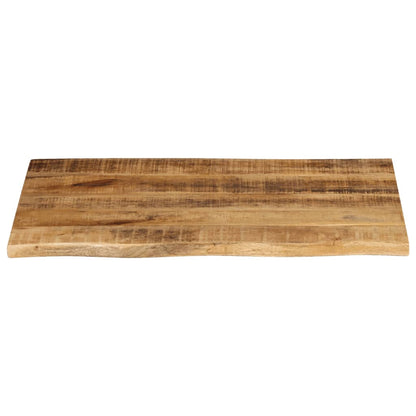 Piano Tavolo 70x60x3,8 cm Bordi Vivi Legno di Mango Grezzo