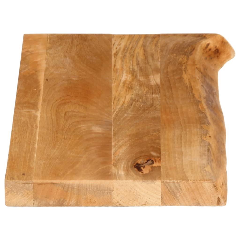 Piano Tavolo Bordi Vivi 70x20x2,5 cm in Legno Massello di Mango