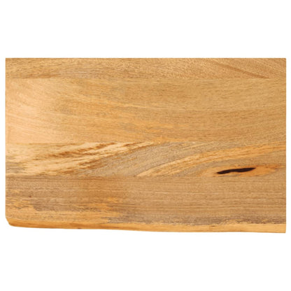 Piano Tavolo Bordi Vivi 60x30x2,5 cm in Legno Massello di Mango