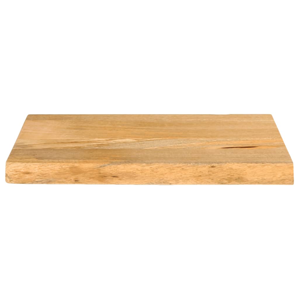 Piano Tavolo Bordi Vivi 60x30x2,5 cm in Legno Massello di Mango