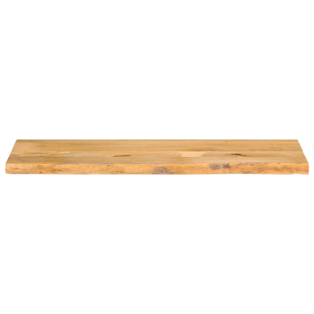 Piano Tavolo Bordi Vivi 120x30x2,5cm in Legno Massello di Mango