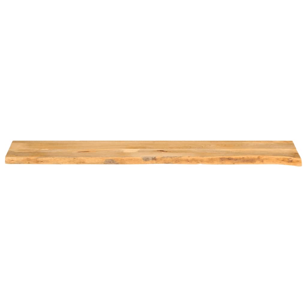 Piano Tavolo Bordi Vivi 160x30x2,5 cm Legno Massello di Mango