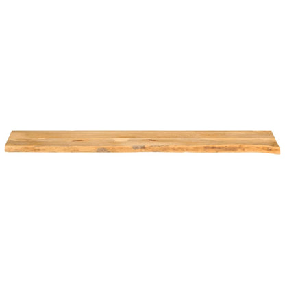 Piano Tavolo Bordi Vivi 160x30x2,5 cm Legno Massello di Mango