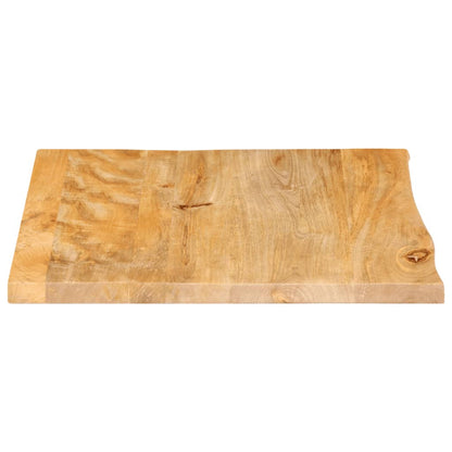 Piano Tavolo Bordi Vivi 40x40x2,5 cm in Legno Massello di Mango