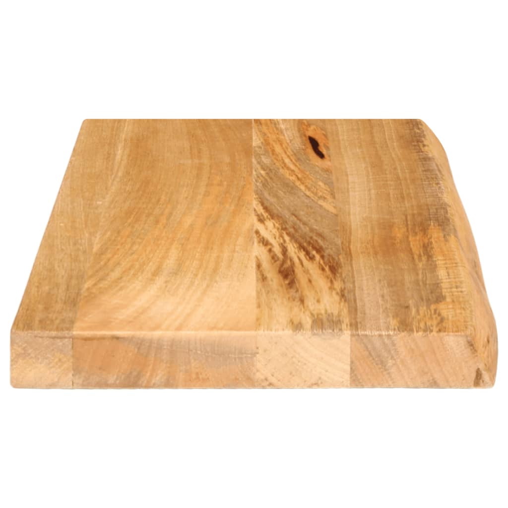 Piano Tavolo Bordi Vivi 60x40x2,5 cm in Legno Massello di Mango
