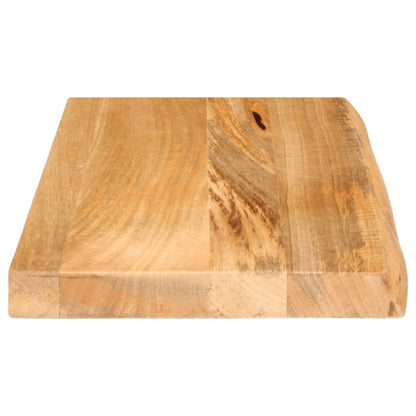 Piano Tavolo Bordi Vivi 60x40x2,5 cm in Legno Massello di Mango