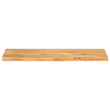 Piano Tavolo Bordi Vivi 120x40x2,5 cm Legno Massello di Mango