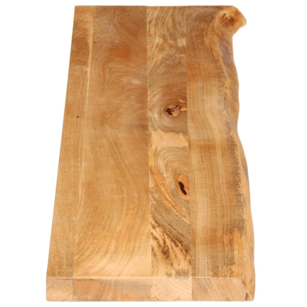 Piano Tavolo Bordi Vivi 160x40x2,5 cm Legno Massello di Mango