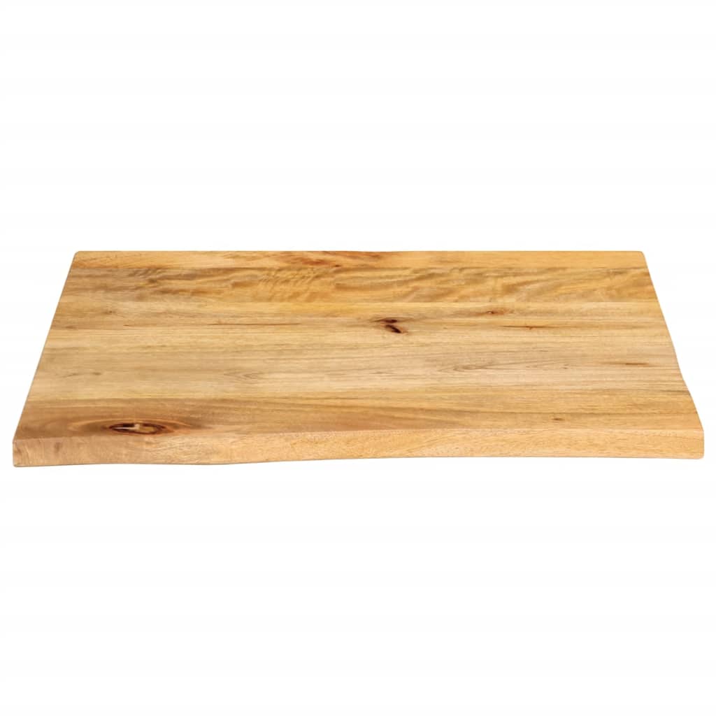 Piano Tavolo Bordi Vivi 60x60x2,5 cm in Legno Massello di Mango