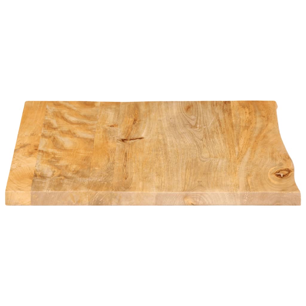 Piano Tavolo Bordi Vivi 60x60x2,5 cm in Legno Massello di Mango