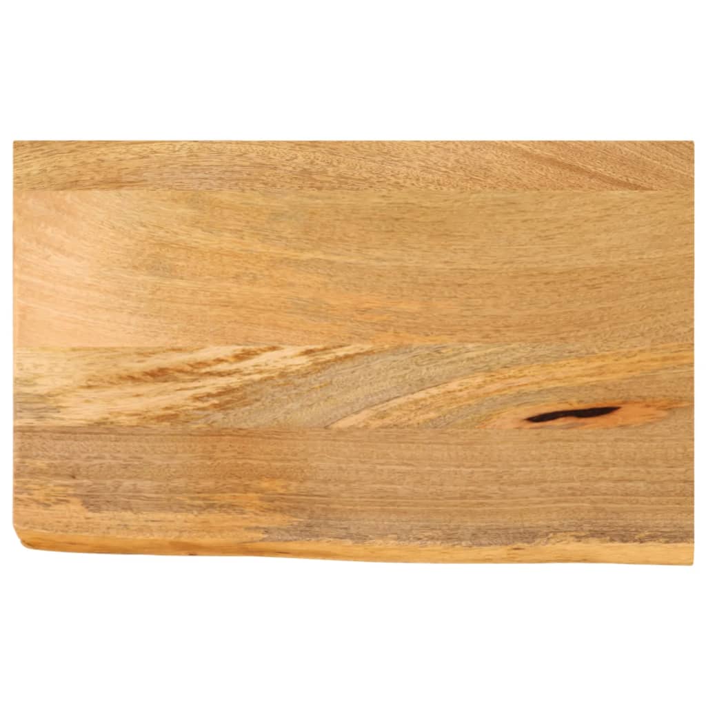 Piano Tavolo Bordi Vivi 60x20x3,8 cm in Legno Massello di Mango