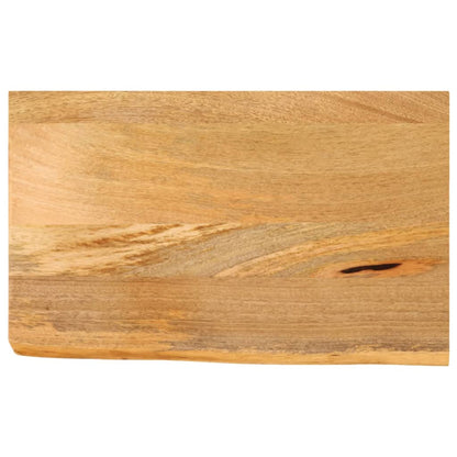 Piano Tavolo Bordi Vivi 60x20x3,8 cm in Legno Massello di Mango