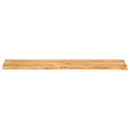 Piano Tavolo Bordi Vivi 160x20x3,8cm in Legno Massello di Mango