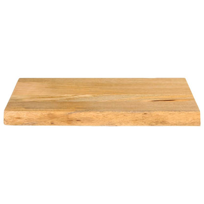 Piano Tavolo Bordi Vivi 40x30x3,8 cm in Legno Massello di Mango