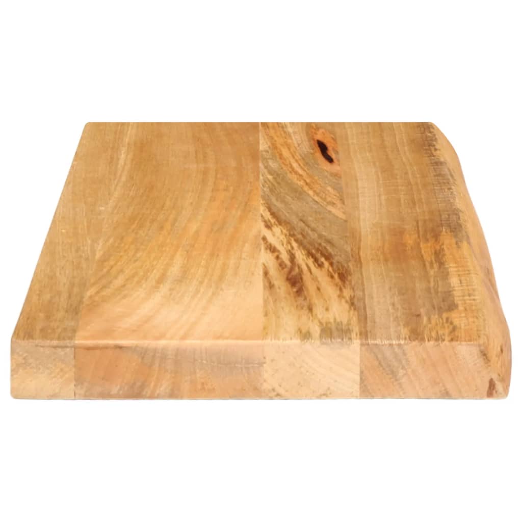 Piano Tavolo Bordi Vivi 40x30x3,8 cm in Legno Massello di Mango