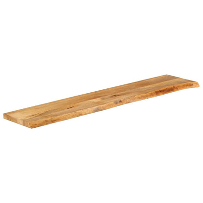Piano Tavolo Bordi Vivi 160x30x3,8cm in Legno Massello di Mango
