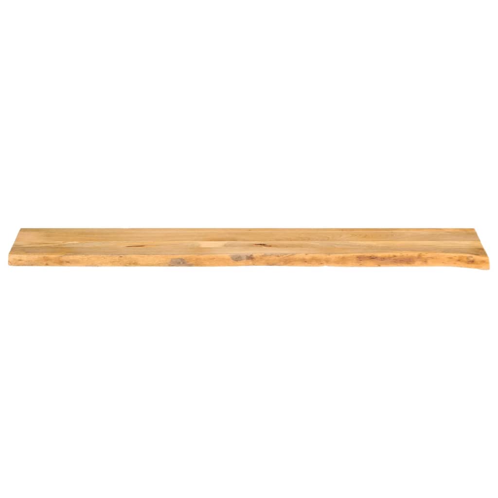 Piano Tavolo Bordi Vivi 180x30x3,8cm in Legno Massello di Mango
