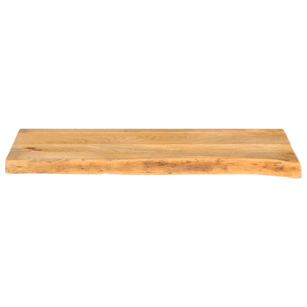 Piano Tavolo Bordi Vivi 90x40x3,8 cm in Legno Massello di Mango