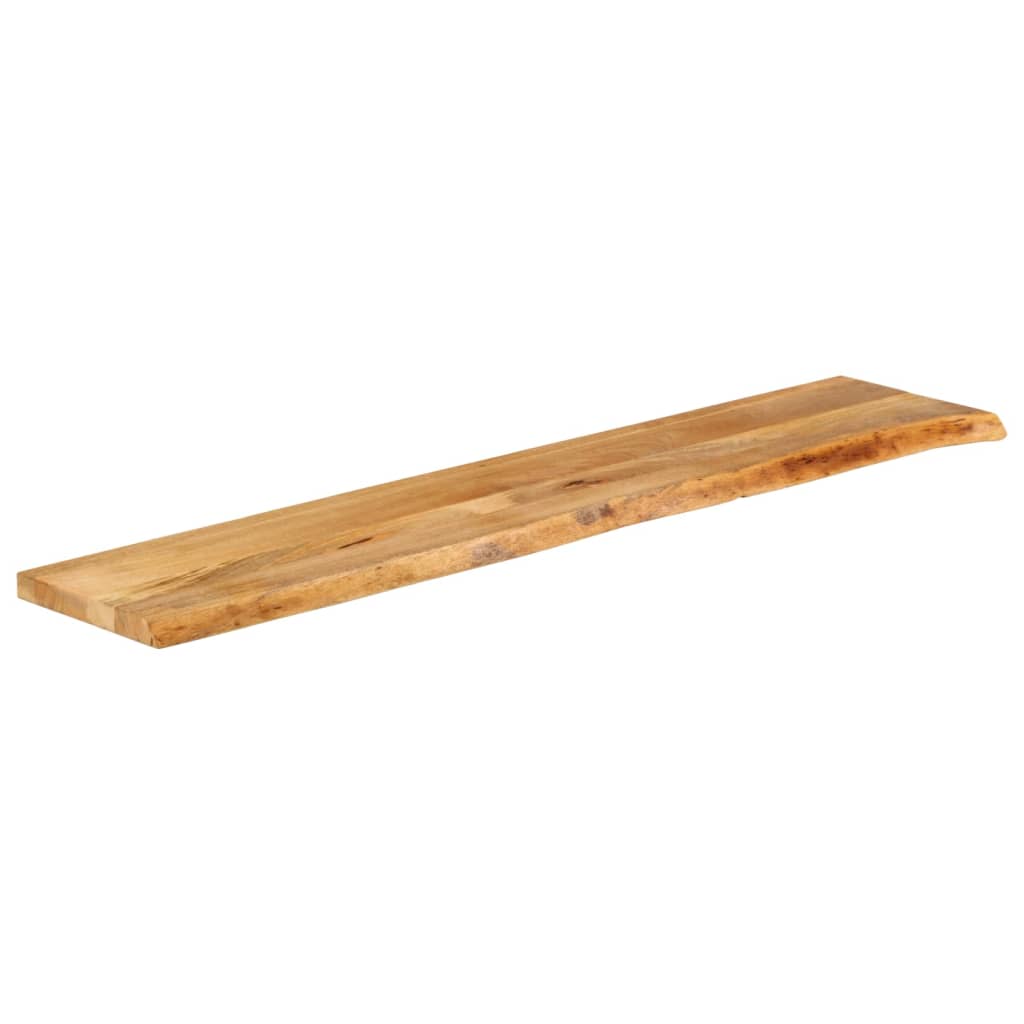 Piano Tavolo Bordi Vivi 140x40x3,8cm in Legno Massello di Mango